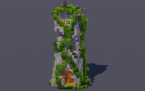 Mossy Overgrown Medieval Tower