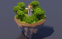 Floating Island Medieval Windmill