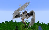 Minecraft Heaven’s Guardian Angel Statue Free Schem