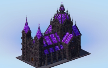 Dark Amethyst Gothic Cathedral Original