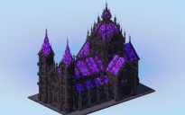 Dark Amethyst Gothic Cathedral Original