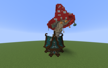 FREE Medieval/Steampunk Mushroom House