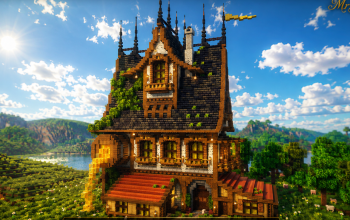 🏰 Goldspire Grand Manor | Medieval Noble Estate & Gothic Fantasy Mansion
