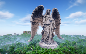 Minecraft Angel Statue V31 Free Schem