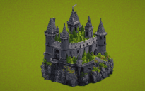 Nature Gray Castle