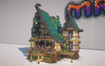 🏠 Medieval Stone & Wood House