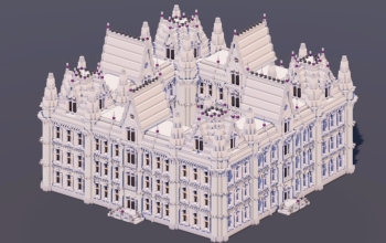 White Quartz Gothic Castle