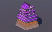 Magical Amethyst Japanese Castle