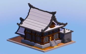 Pale Oak Japanese Temple House