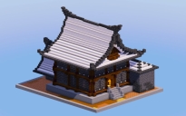 Pale Oak Japanese Temple House