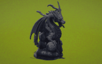 Dark Dragon Statue