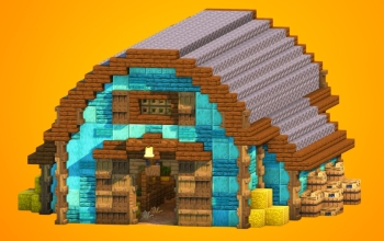 Rustic Cyan Copper Barn – Fully Decorated Interior