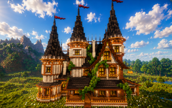 🏰 Twinspire Royal Manor | Medieval Noble Estate & Gothic Fantasy Mansion