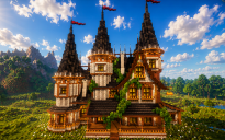🏰 Twinspire Royal Manor | Medieval Noble Estate & Gothic Fantasy Mansion