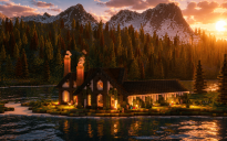 Lakeside Retreat + Detailed Interior
