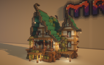 🏠 Medieval Stone & Wood House