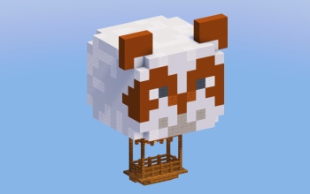 Brown Panda Hot Air Balloon