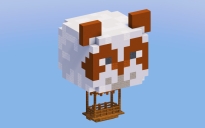 Brown Panda Hot Air Balloon