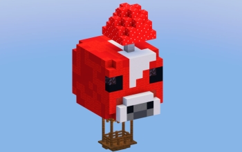 Red Mooshroom Hot Air Balloon