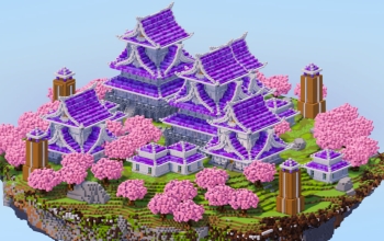 White Amethyst Japanese Floating Island