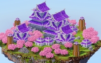 White Amethyst Japanese Floating Island