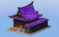 Dark Amethyst Japanese Temple House