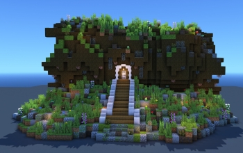 Natural Log House – Minecraft Nature Build