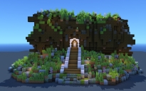 Natural Log House – Minecraft Nature Build