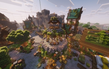 Minecraft Medieval City Decoration