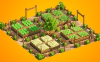 Garden with Orchard