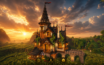 🏰 Ravencrest Medieval House | Gothic Tower & Noble Fantasy Residence