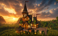 🏰 Ravencrest Medieval House | Gothic Tower & Noble Fantasy Residence