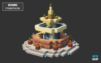 ⛲ Azure Fountain | Free Download