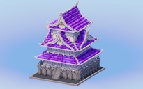 White Amethyst Japanese Castle