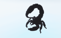 Small scorpion Black 3D