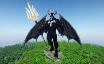 Minecraft King in Black |Venom| Statue Free Schem