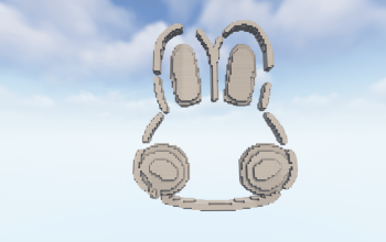 rabbit symbol Minecraft 3D