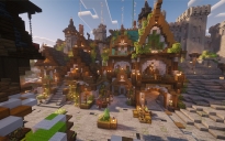 🧱 Two medieval houses on the hillside.