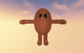 Potato cute Minecraft 3D