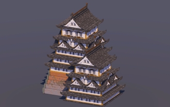 Huge Japanese Castle