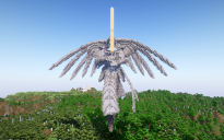 Minecraft Uriel Knight Statue Free Schem