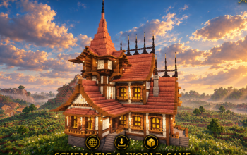 🏰 Rosecrest Medieval House | Grand Gothic Rooftop & Fantasy Manor