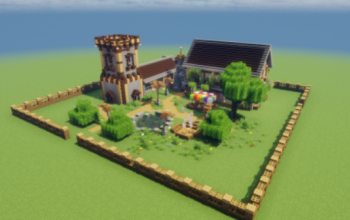 🪵Rustic Lakeside Village