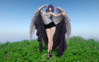 Minecraft Reze |Chainsaw Man/Concept| Statue Free Schem