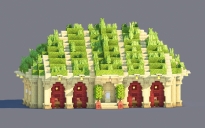 Natural Organic Trading Hall – Fully Decorated Interior
