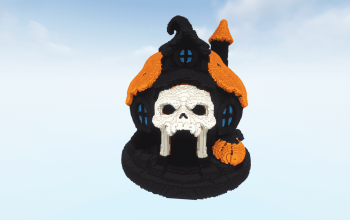 Minecraft House Skull ( Download available )