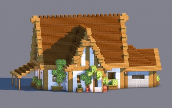 Large Country House & Garage – Fully Decorated Interior