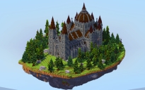 Tuff Bricks Gothic Cathedral on Floating Island v2