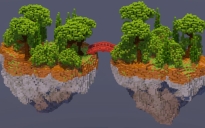 Floating Island Japanese Bridge