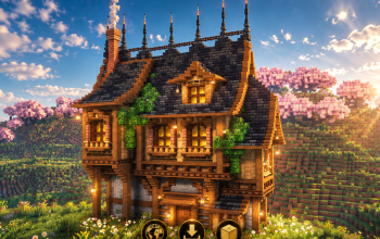 🏰 Blackthorn Medieval House | Gothic Timber Manor & Dark Fantasy Residence